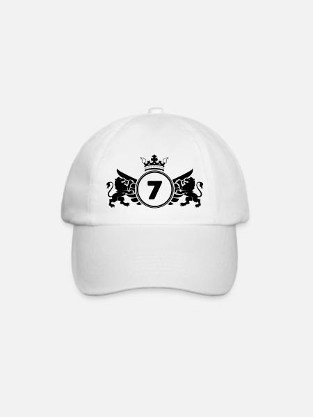 wappen 7 - Baseballkappe - Weiß/Weiß