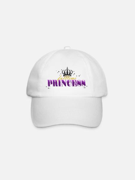 fulltime princess - Baseballkappe - Weiß/Weiß