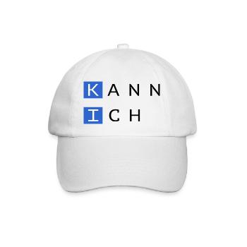 KI = Kann Ich - Baseballkappe - Weiß/Weiß - Vorne