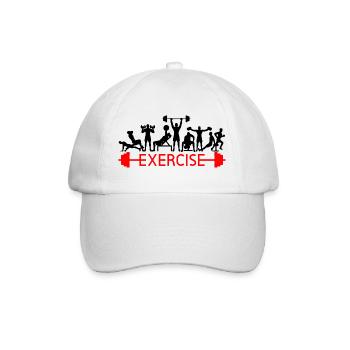 Exercise - Baseballkappe - Weiß/Weiß - Vorne