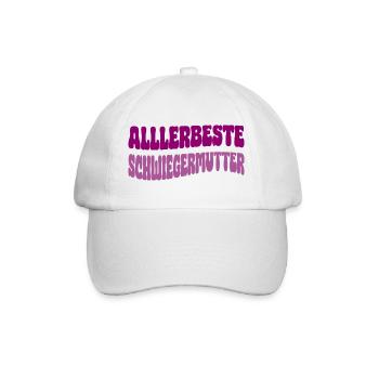 Allerbeste Schwiegermutter - Baseballkappe - Weiß/Weiß - Vorne