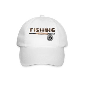 Fly fishing - Baseballkappe - Weiß/Weiß - Vorne
