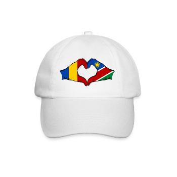 Tschad_Nairobi_Flagge_Afrika - Baseballkappe - Weiß/Weiß - Vorne