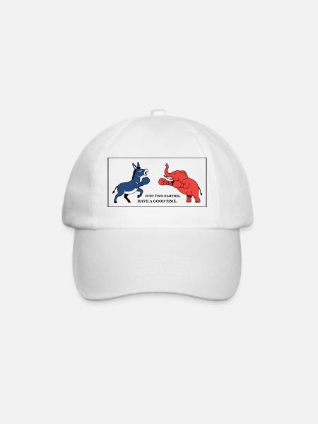 Das Parteien-Duell - Baseballkappe - Weiß/Weiß