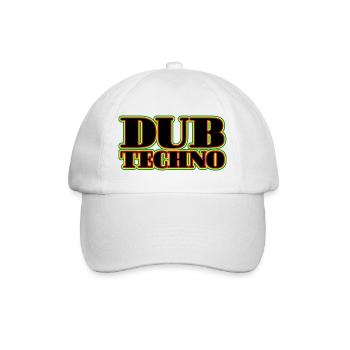 Dub Techno Neon Retro - Baseballkappe - Weiß/Weiß - Vorne