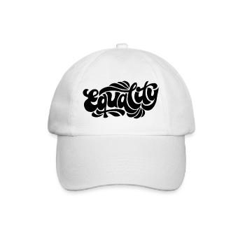 Equality – Feministisches Statement Design - Baseballkappe - Weiß/Weiß - Vorne