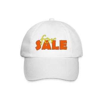 FOR SALE - Baseballkappe - Weiß/Weiß - Vorne