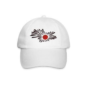 Strahlende Sonne von Cean - Baseballkappe - Weiß/Weiß - Vorne
