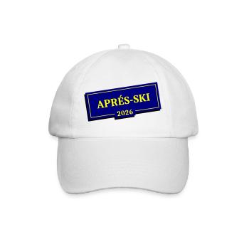 Apres Ski 2026 - Baseballkappe - Weiß/Weiß - Vorne