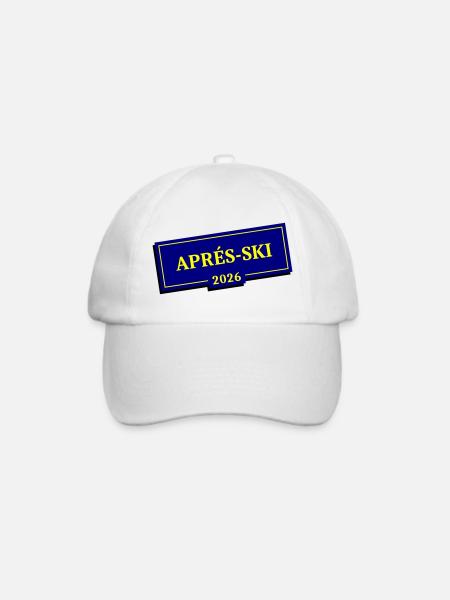 Apres Ski 2026 - Baseballkappe - Weiß/Weiß