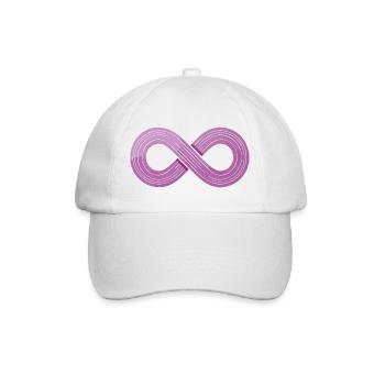 Infinity Flow – Symbol der Agilität - Baseballkappe - Weiß/Weiß - Vorne