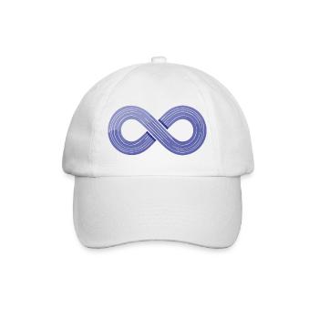 Infinity Flow – Symbol der Agilität - Baseballkappe - Weiß/Weiß - Vorne
