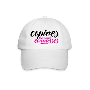 Freundinnen mögen beste Freundinnen - Baseballkappe - Weiß/Weiß - Vorne