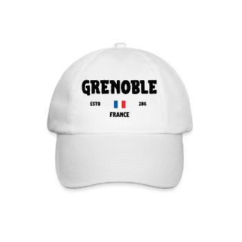 Grenoble, Frankreich, Champ/Grenoble, Frankreich - Baseballkappe - Weiß/Weiß - Vorne