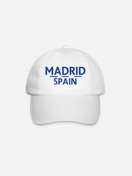 Madrid – Spanien - Baseballkappe - Weiß/Weiß