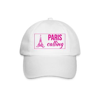 Paris Calling - Baseballkappe - Weiß/Weiß - Vorne