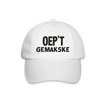 Antwerpener Dialekt Hemden. - Baseballkappe - Weiß/Weiß - Vorne