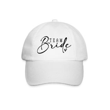 Team Bride - Baseballkappe - Weiß/Weiß - Vorne