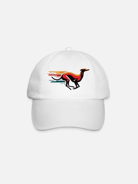 Galgo-Logo Nr12 - Baseballkappe - Weiß/Weiß