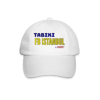 TABIKI FB ISTANBUL Kontrast-Design - Baseballkappe - Weiß/Weiß - Vorne