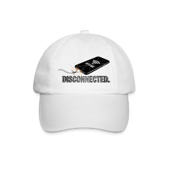 Disconnected - Digital Break - Baseballkappe - Weiß/Weiß - Vorne