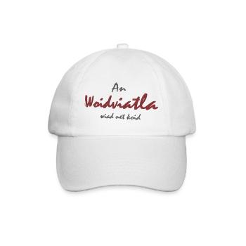 An Woidviatla wiad net koid - Baseballkappe - Weiß/Weiß - Vorne