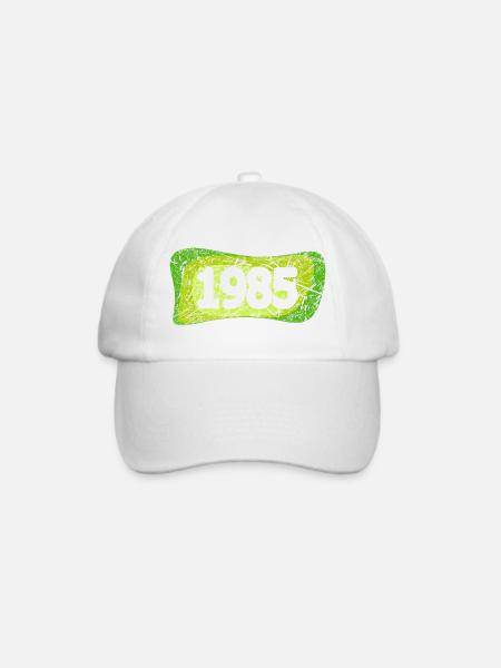 Retro 1985 - Baseballkappe - Weiß/Weiß