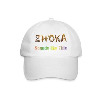 ZWOKA Goldtextur Glyphs - Baseballkappe - Weiß/Weiß - Vorne