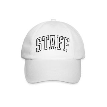 Staff - Baseballkappe - Weiß/Weiß - Vorne