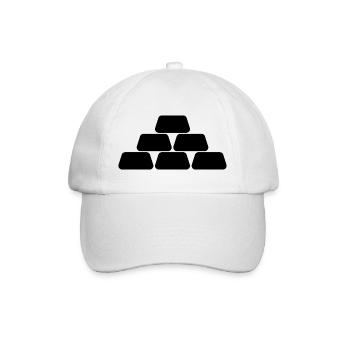 Goldbarren - Baseballkappe - Weiß/Weiß - Vorne