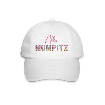 Alles Mumpitz - Konfetti - Wortschätze - Baseballkappe - Weiß/Weiß - Vorne