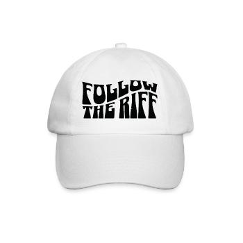 Folge dem Riff - Baseballkappe - Weiß/Weiß - Vorne