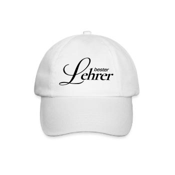 Beste Lehrer!  - Baseballkappe - Weiß/Weiß - Vorne