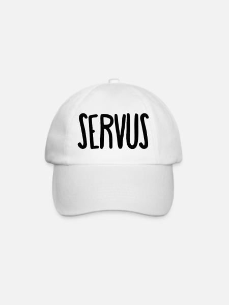 Servus (Happy Fox) - Baseballkappe - Weiß/Weiß