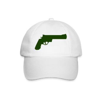 gun- - Baseballkappe - Weiß/Weiß - Vorne