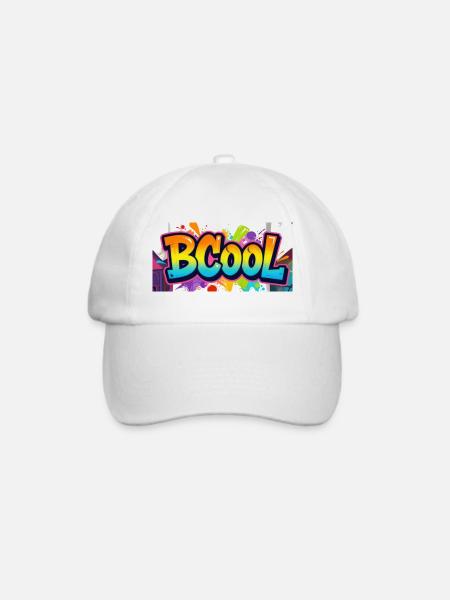 BCOOL Graffiti Neon Splash - Baseballkappe - Weiß/Weiß