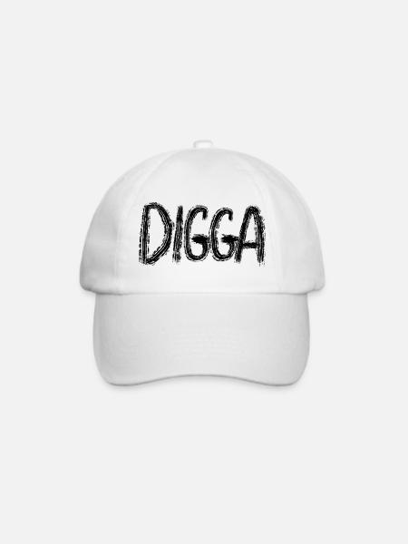 DIGGA - Baseballkappe - Weiß/Weiß