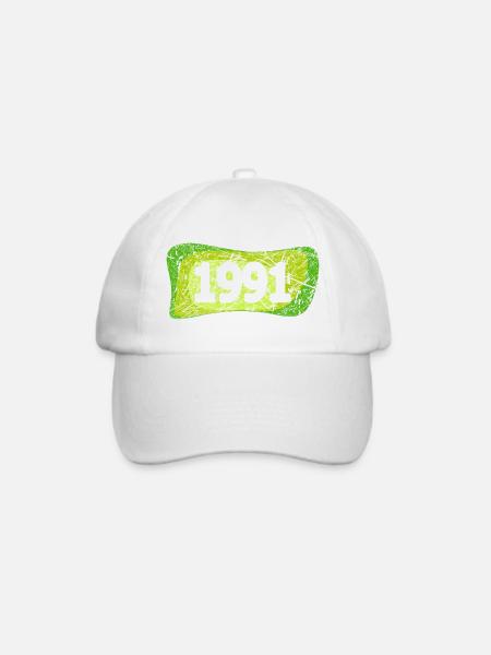 1991 - Baseballkappe - Weiß/Weiß