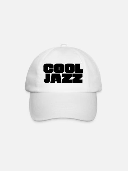 Bold Cool Jazz Logo - Baseballkappe - Weiß/Weiß