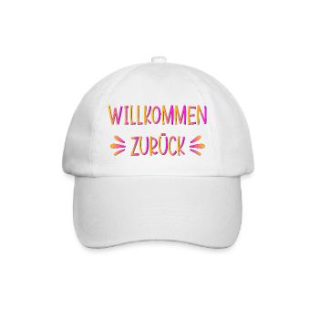 Rückkehr - Willkommen zurück - Baseballkappe - Weiß/Weiß - Vorne