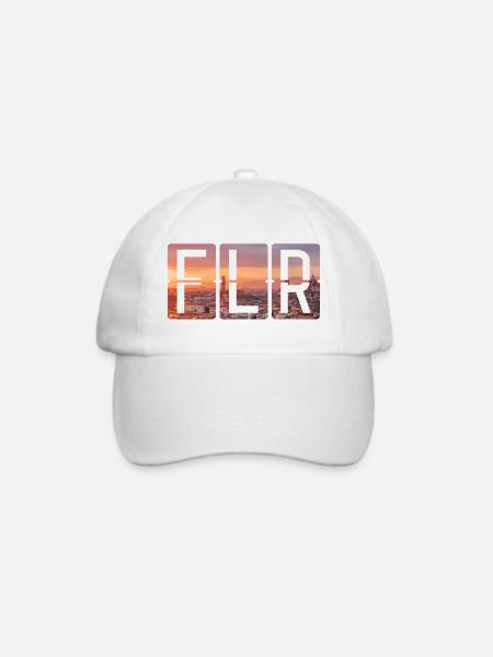 Flughafen Florenz FLR - Baseballkappe - Weiß/Weiß