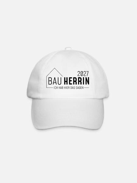 Bauherrin - ich habe hier das sagen - Baseballkappe - Weiß/Weiß