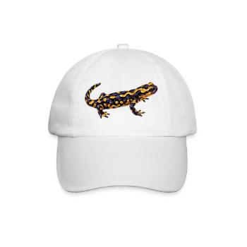 Leuchtender Flecken Salamander - Baseballkappe - Weiß/Weiß - Vorne