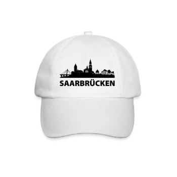 Saarbrücken Skyline - Baseballkappe - Weiß/Weiß - Vorne