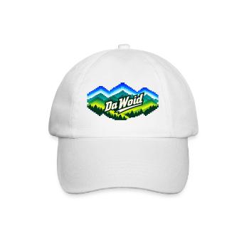 Bayerischer Wald - T-Shirt Pixelwald - Baseballkappe - Weiß/Weiß - Vorne