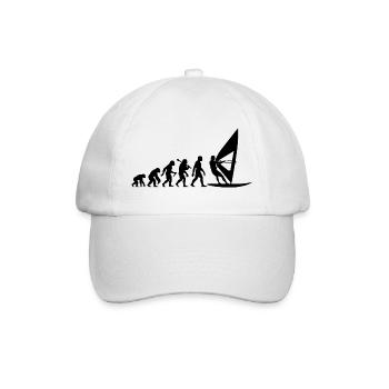 Windsurfer Windsurfing Evolution Für Surfer - Baseballkappe - Weiß/Weiß - Vorne