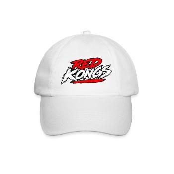 Red Kongs Fetter Pinseltext - Baseballkappe - Weiß/Weiß - Vorne