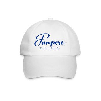 Tampere - Finland - Finnland - Suomi Skandinavien - Baseballkappe - Weiß/Weiß - Vorne
