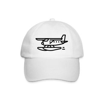 Wasserflugzeug - Baseballkappe - Weiß/Weiß - Vorne