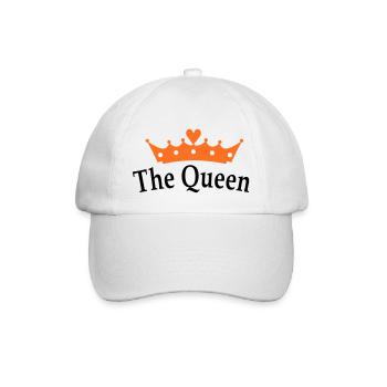 The Queen - Baseballkappe - Weiß/Weiß - Vorne